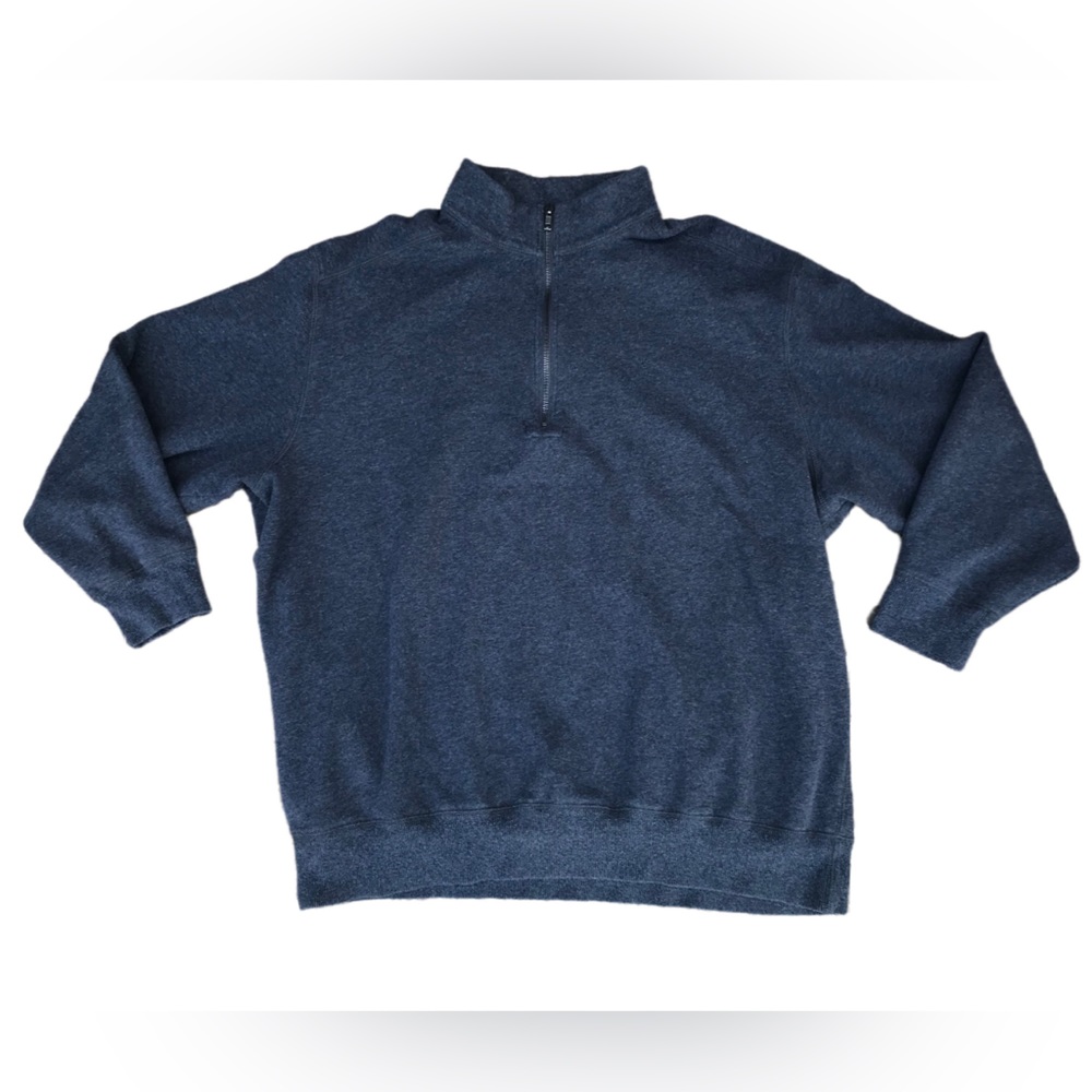 Roundtree & Yorke Trademark super soft charcoal grey 1/4 zip pullover - Men’s